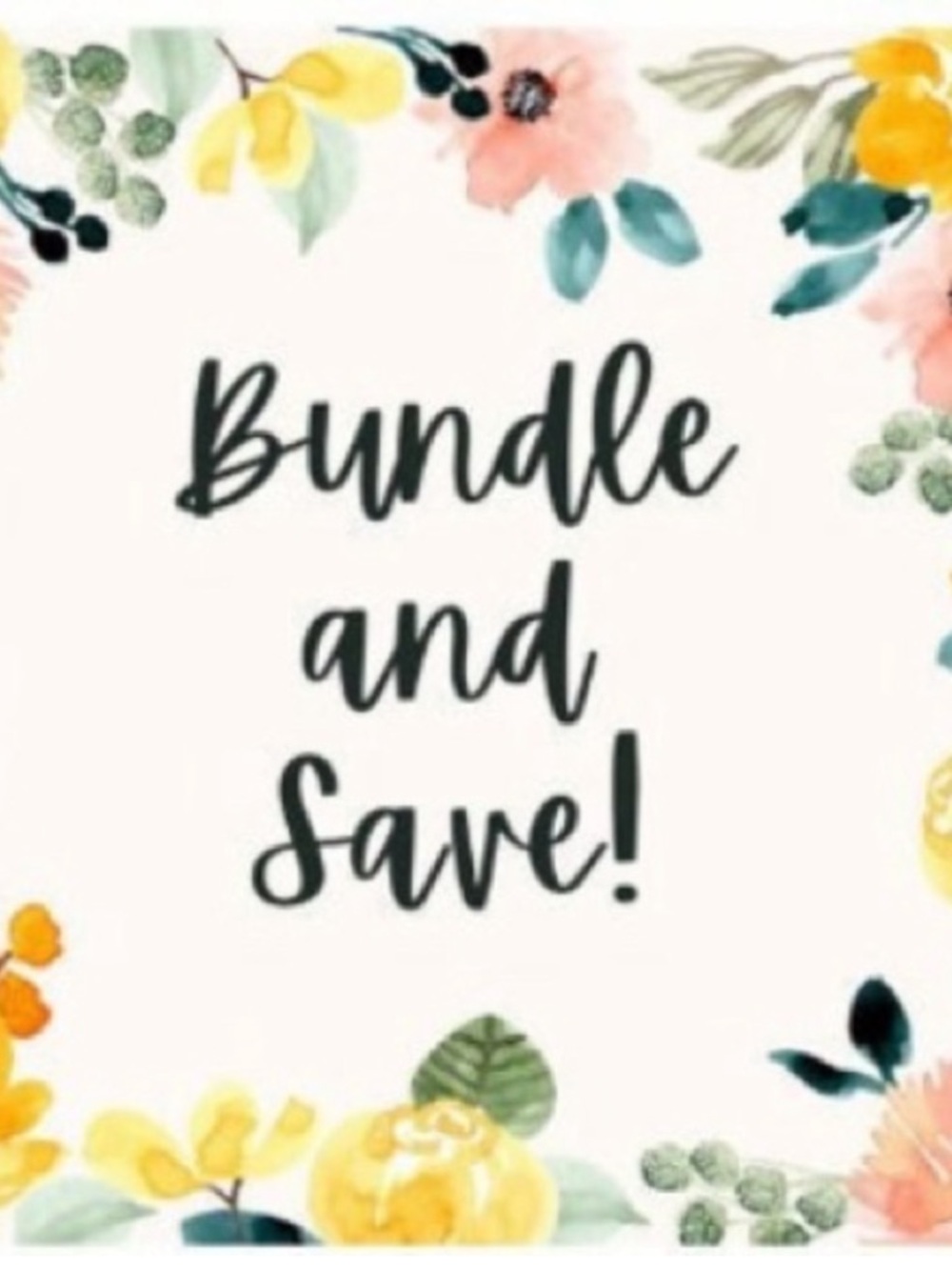 Bundle and Save on two or more items! 📦